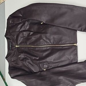 Via Spiga Jacket small shell 100% lamb leather lining polyester vintage